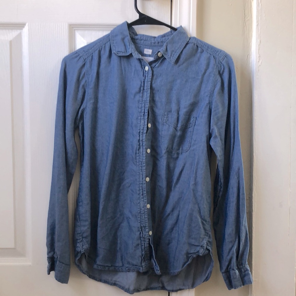 Long Sleeve Loft Denim Button Up, Softened